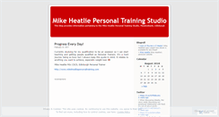 Desktop Screenshot of mikeheatliepersonaltraining.wordpress.com