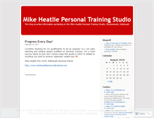 Tablet Screenshot of mikeheatliepersonaltraining.wordpress.com