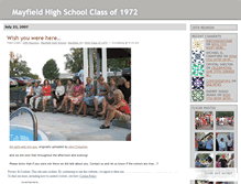 Tablet Screenshot of mayfield72.wordpress.com