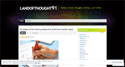 Desktop Screenshot of landofthought91.wordpress.com