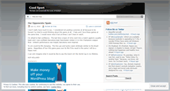 Desktop Screenshot of goodsportblog.wordpress.com