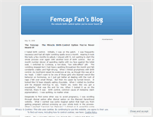 Tablet Screenshot of femcapfan.wordpress.com