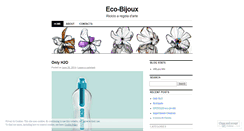 Desktop Screenshot of ecobijoux.wordpress.com