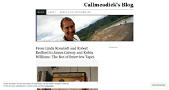 Desktop Screenshot of callmeadick.wordpress.com