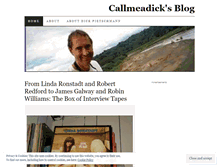 Tablet Screenshot of callmeadick.wordpress.com