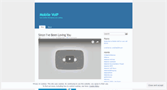 Desktop Screenshot of mobilevoip.wordpress.com
