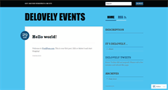 Desktop Screenshot of delovelyevents.wordpress.com