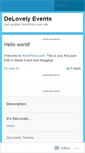 Mobile Screenshot of delovelyevents.wordpress.com