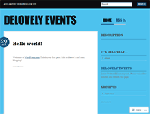 Tablet Screenshot of delovelyevents.wordpress.com