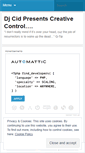 Mobile Screenshot of creativecontrol.wordpress.com