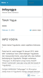 Mobile Screenshot of infoyogya.wordpress.com