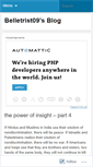 Mobile Screenshot of belletrist09.wordpress.com
