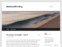 Tablet Screenshot of belletrist09.wordpress.com