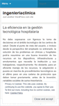 Mobile Screenshot of ingenieriaclinica.wordpress.com
