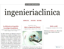 Tablet Screenshot of ingenieriaclinica.wordpress.com