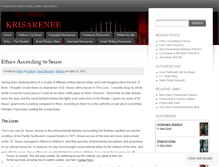 Tablet Screenshot of krisarenee.wordpress.com