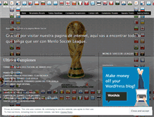 Tablet Screenshot of menlosoccerleague.wordpress.com