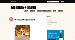 Desktop Screenshot of davidandmeghan.wordpress.com