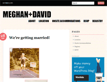 Tablet Screenshot of davidandmeghan.wordpress.com
