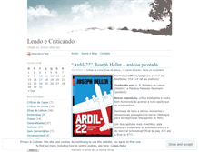 Tablet Screenshot of lendoecriticando.wordpress.com
