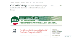 Desktop Screenshot of cislunibo.wordpress.com