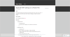 Desktop Screenshot of hacknotes.wordpress.com