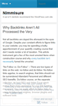 Mobile Screenshot of nimmisure.wordpress.com