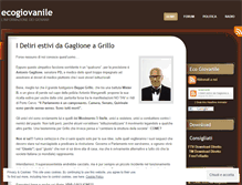 Tablet Screenshot of ecogiovanile.wordpress.com