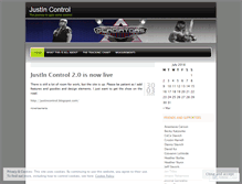 Tablet Screenshot of justincontrol.wordpress.com