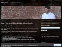 Tablet Screenshot of jerodwalker.wordpress.com