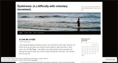 Desktop Screenshot of dyskinesia.wordpress.com