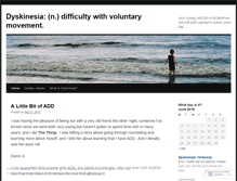 Tablet Screenshot of dyskinesia.wordpress.com