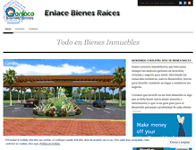 Tablet Screenshot of enlacebienesraices.wordpress.com