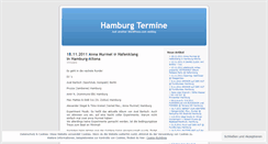 Desktop Screenshot of hamburgtermine.wordpress.com