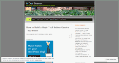 Desktop Screenshot of dueseason.wordpress.com