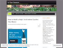 Tablet Screenshot of dueseason.wordpress.com