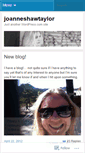 Mobile Screenshot of joanneshawtaylor.wordpress.com