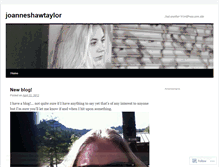 Tablet Screenshot of joanneshawtaylor.wordpress.com