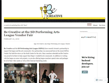 Tablet Screenshot of becreativebuzz.wordpress.com