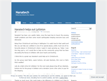 Tablet Screenshot of nanatech.wordpress.com