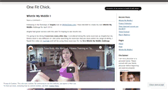 Desktop Screenshot of onefitchick.wordpress.com