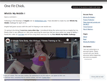 Tablet Screenshot of onefitchick.wordpress.com