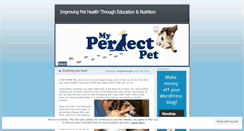Desktop Screenshot of myperfectpet.wordpress.com