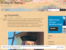 Tablet Screenshot of halimaelasri.wordpress.com