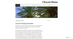 Desktop Screenshot of chrystishain.wordpress.com