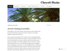 Tablet Screenshot of chrystishain.wordpress.com