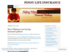 Tablet Screenshot of pinoyinsurance.wordpress.com