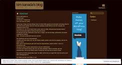 Desktop Screenshot of kimkanada.wordpress.com