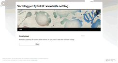 Desktop Screenshot of krifanorge.wordpress.com