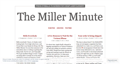Desktop Screenshot of millerminute.wordpress.com